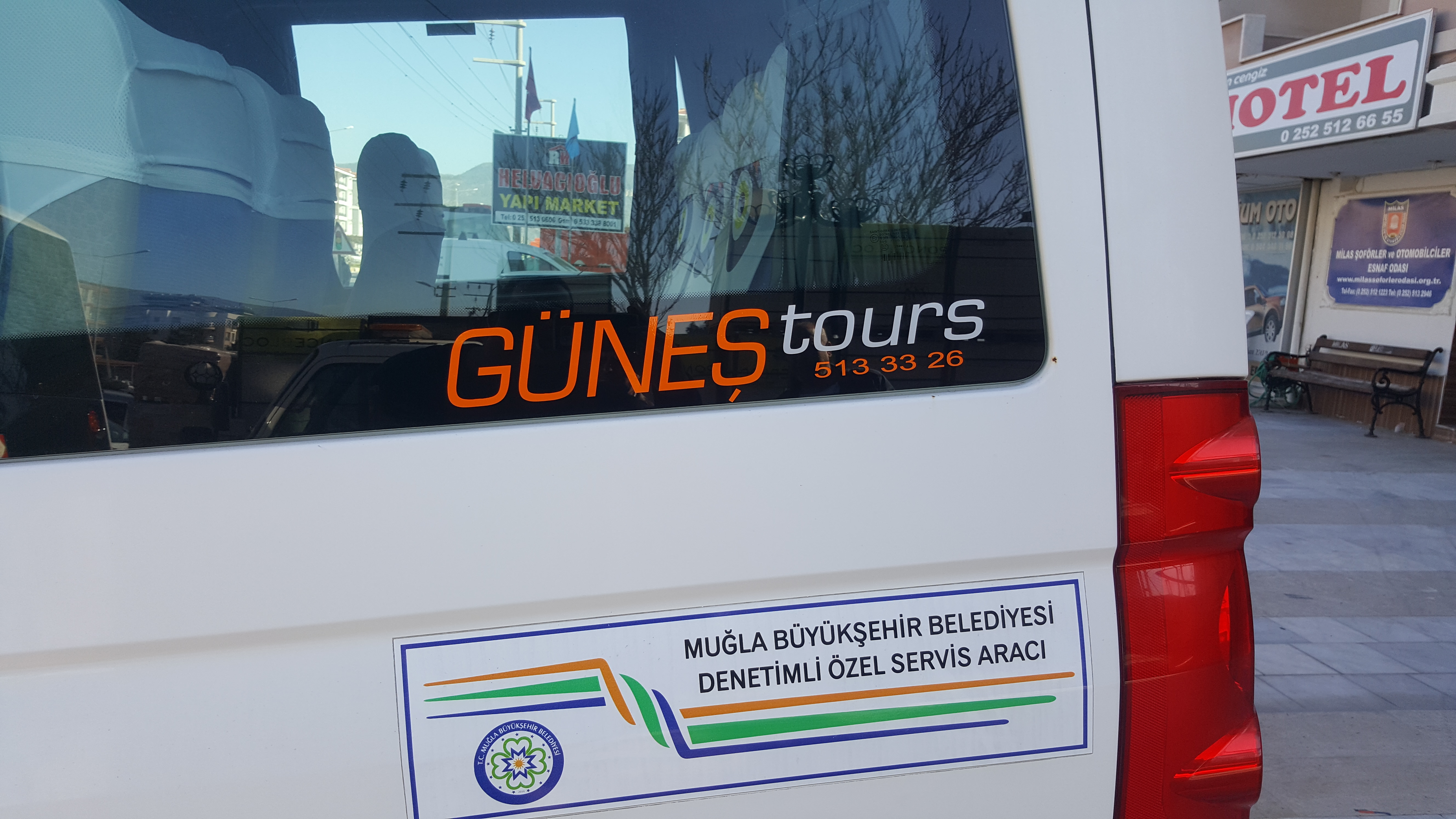 Güneş Tours  - Sercan Güneş inşaat taşımacılık turizm ticaret ltd. şti. - Milas Muğla Telefon 0252 513 33 26 - 0543 655 80 93